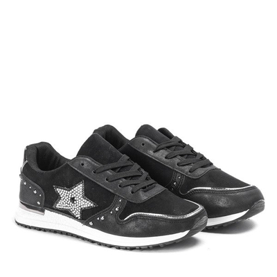 Czarne buty sportowe z gwiazdką Emiliana - Obuwie