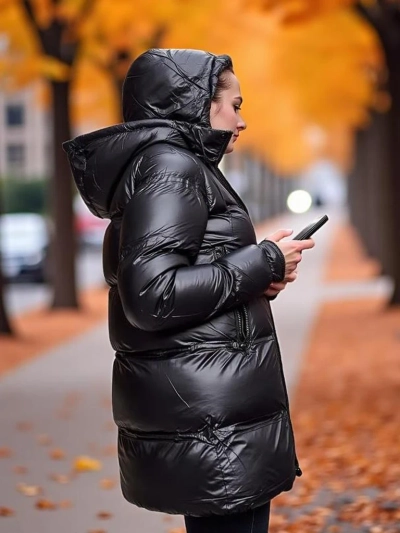 Royalfashion Női téli steppelt kabát