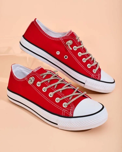 Royalfashion Női tornacipő díszes fűzővel Timi