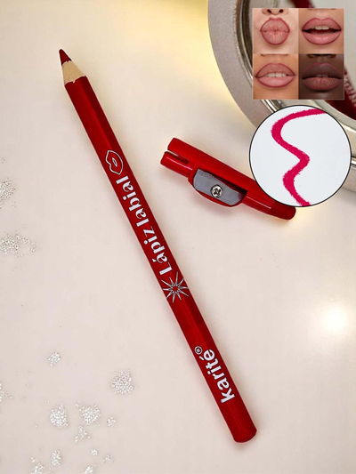 Ajakceruzahegyező, korallvörös színben