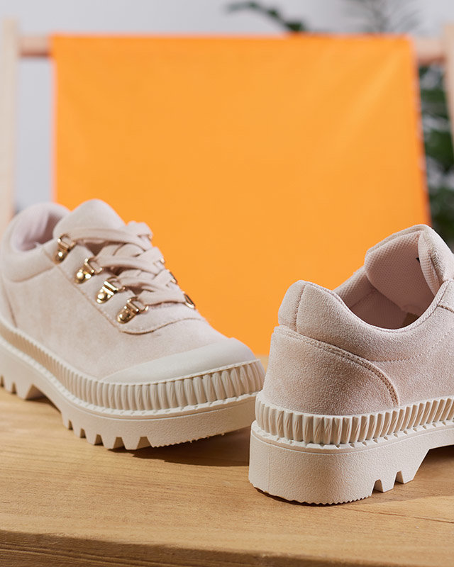 OUTLET Bézs színű női sportcipő, mint az Ohos tornacipő - Lábbeli