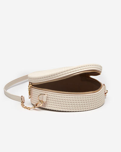 Női bézs kézitáska dombornyomással - Kiegészítők