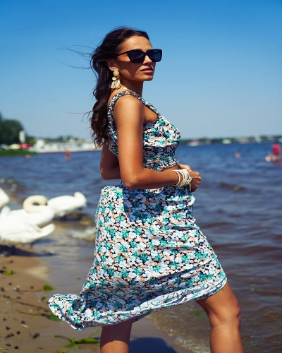 Royalfashion Mint női szett virágmintával