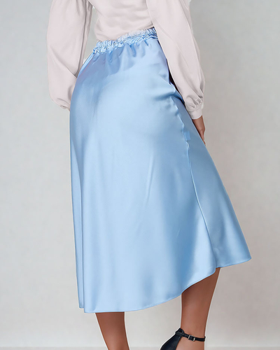 Royalfashion Női midi szoknya a'la szatén