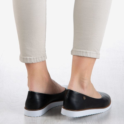 Vycoriessa fekete női balerinák - cipők