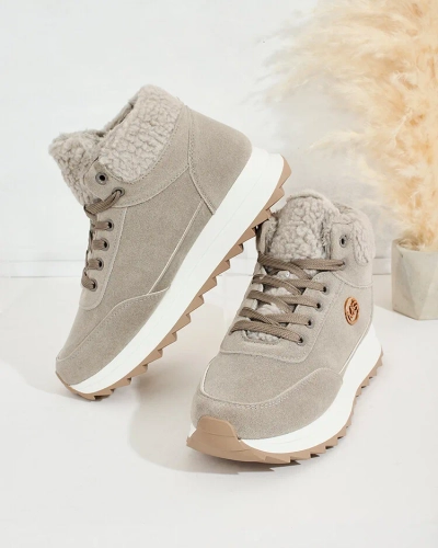 Royalfashion női Frozit műszőrme melegített tornacipő