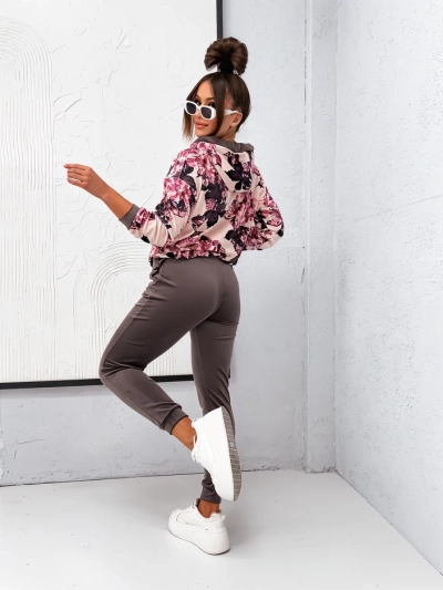 Royalfashion Női pamut készlet, amely a virágos velúra hasonlít