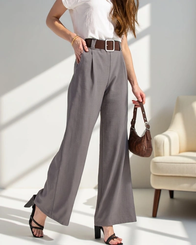 Royalfashion Széles női nadrág övvel