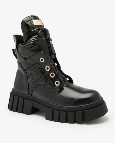 Royalfashion Női csizma fekete színben Selilka