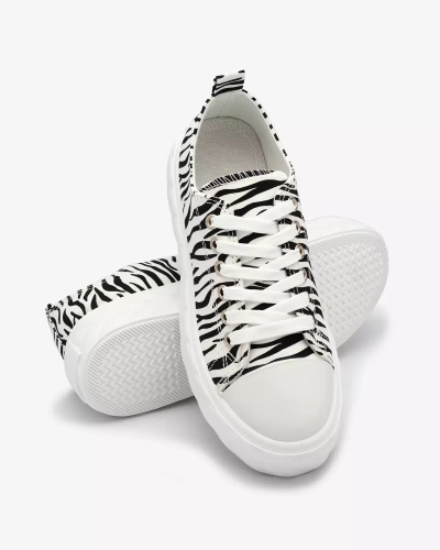 Royalfashion Fekete-fehér női platform tornacipő Atredika