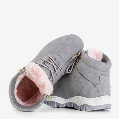 Női meleg csizma szürke Filig színben - cipő