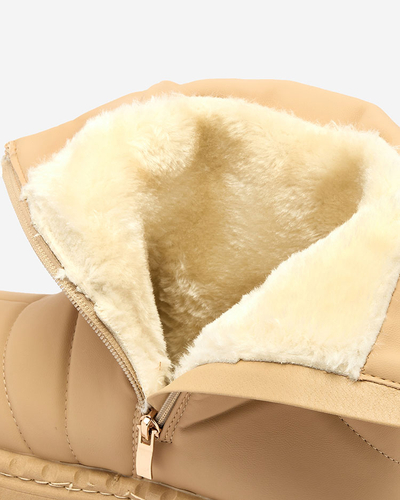 Royalfashion Camel női csizma a'la hócsizma Oterika