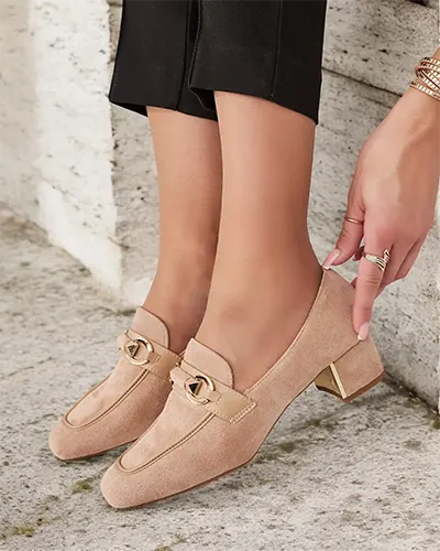 Royalfashion Elegáns női mokaszin alacsony posztón Orino