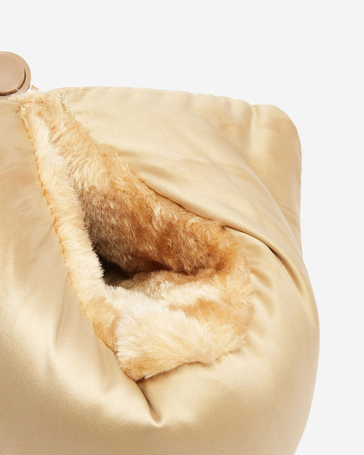 Royalfashion Női csúszós hócsizma barna színben Nevonsisia