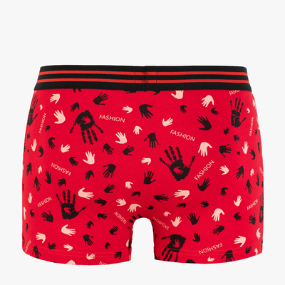 Férfi piros boxer - Fehérnemű