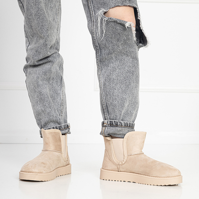 Bézs színű női hócsizma Gavi - Lábbeli