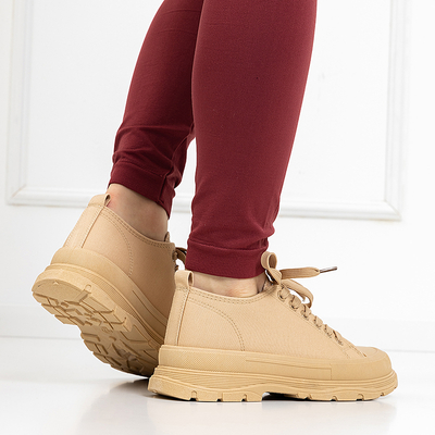 OUTLET Bézs színű női sportcipő Isidu - Lábbeli