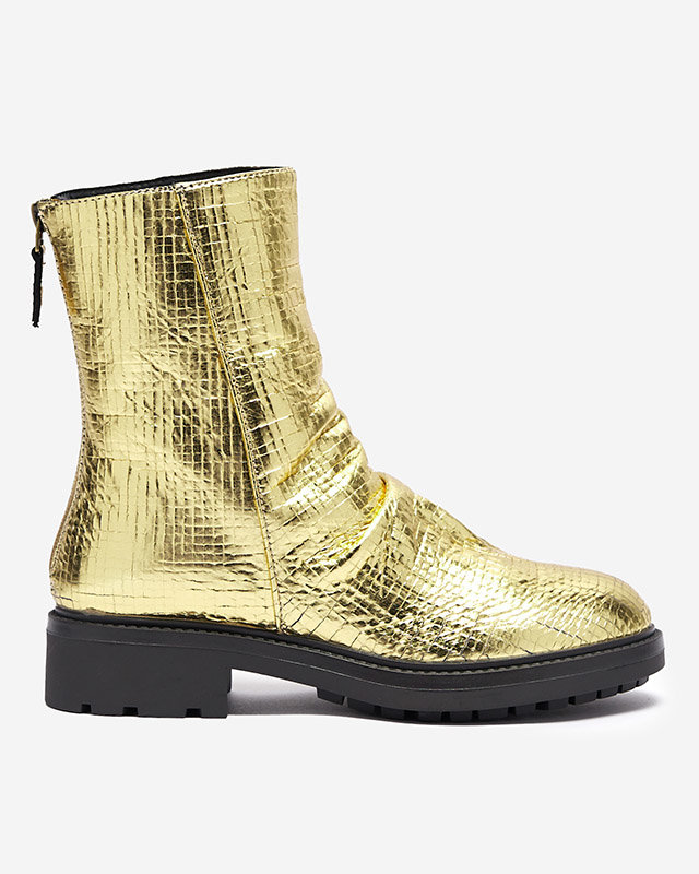 Arany női csizma Ahhy dombornyomással - Lábbeli