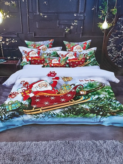 Royalfashion Karácsonyi ágynemű garnitúra 200x220 3 darabos készlet