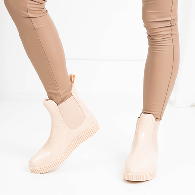 Bézs női rövid galoshes Lamilu - Cipő