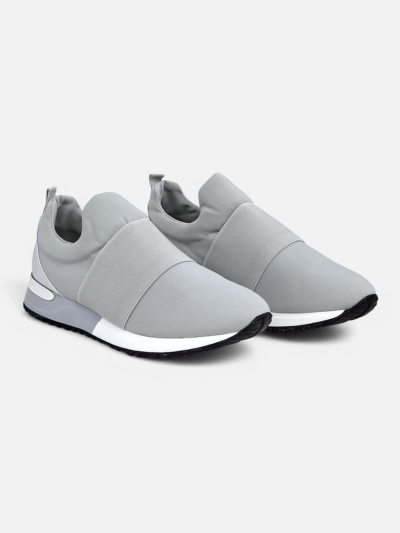 Damskie sneakersy Selene Grigio płaska podeszwa gołębi szary modny styl