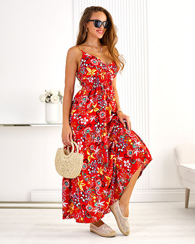 Royalfashion Női pamut midi ruha