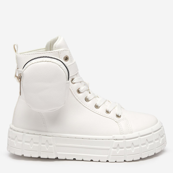 OUTLET Női sportcipő eko bőrből fehér színben Kolibs- Lábbeli