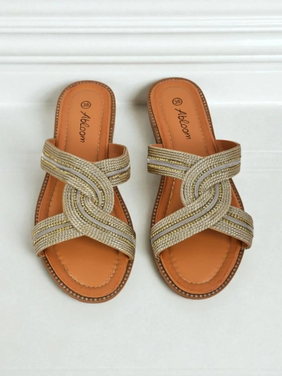 Royalfashion Női fonott papucs Woven Breeze