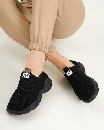 Fekete női bebújós sportcipő Rulinso - Lábbeli