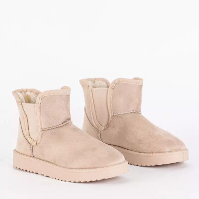 OUTLET Női bézs hócsizma Gavi - Lábbeli