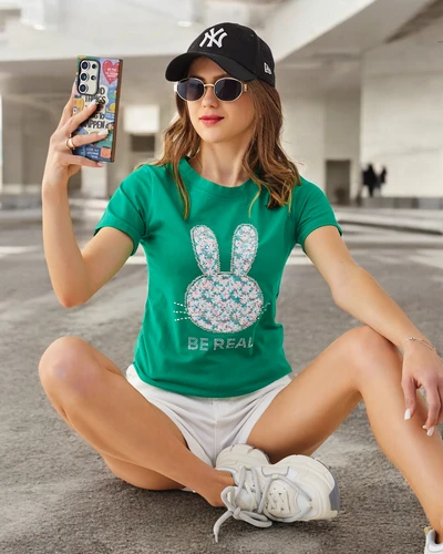 Royalfashion Női Póló Nyuszi Mondd, Legyél Valódi