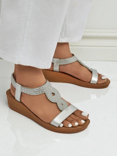 Royalfashion női ékes szandál cirkóniákkal Agaya