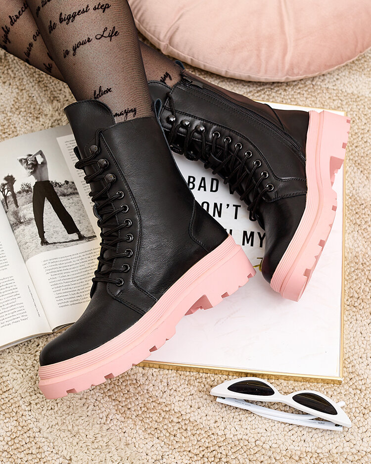 Royalfashion Eco bőr női bagger csizma Vederme