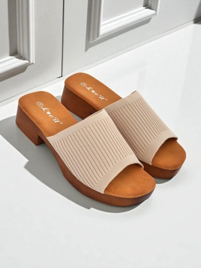 Royalfashion Női alacsony sarkú papucs Ribbed Grace