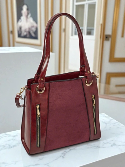 Női shopper táska, öko bőr, Silent Raven