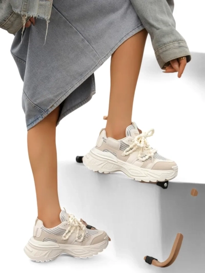 Royalfashion Női sportos sneakers vastag talpon Loness