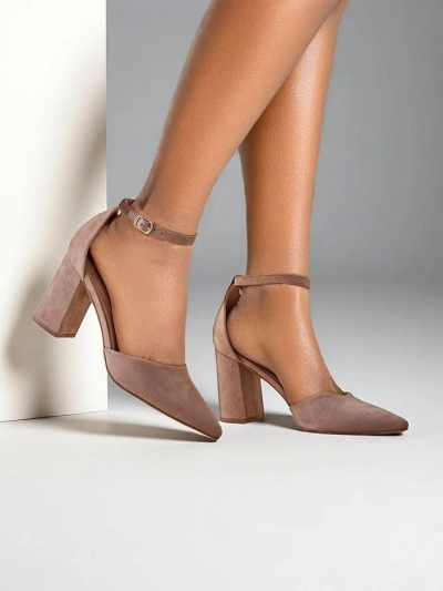 Royalfashion Női eco-suede magassarkú Caldeno