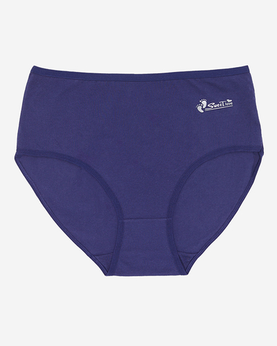 Sötétkék női alsónadrág, alsónadrág PLUSZ MÉRET- Fehérnemű