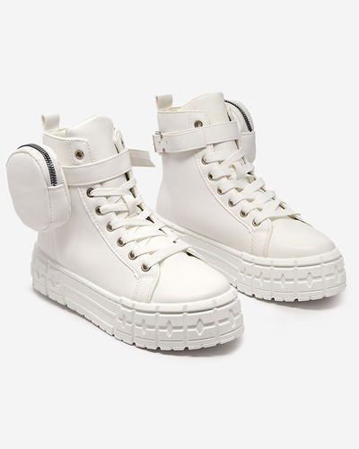 Női öko bőr sportcipő fehér színben Kolibs- Footwear