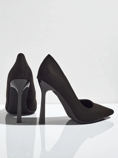 Női tűsarkú öko velúr Belunika cipő