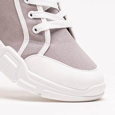 Szürke női magas sportcipő a'la tornacipő Tenerika - Lábbeli