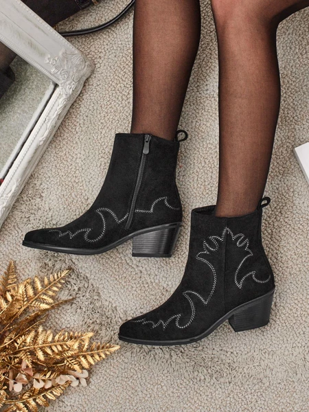 Velvet Ash női cowboy csizmák – sarokkal