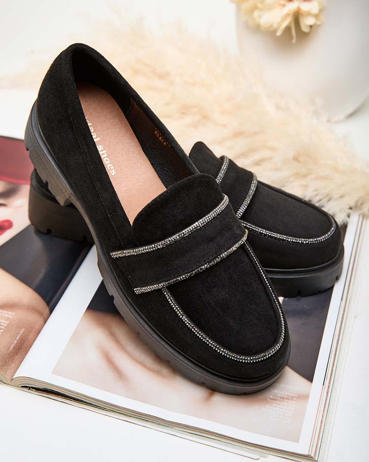 Royalfashion Női mokaszinok cirkóval Eroime