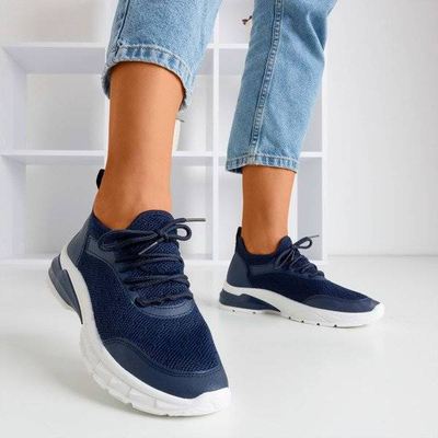 Granatowe sportowe buty damskie Baymela - Obuwie