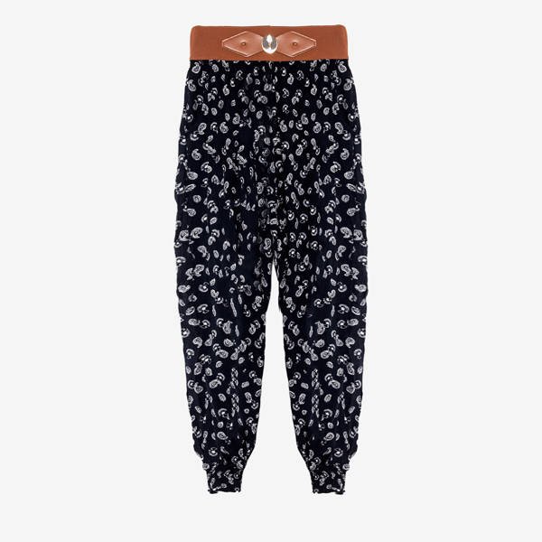 Fekete mintás alladdin nadrág - Ruházat