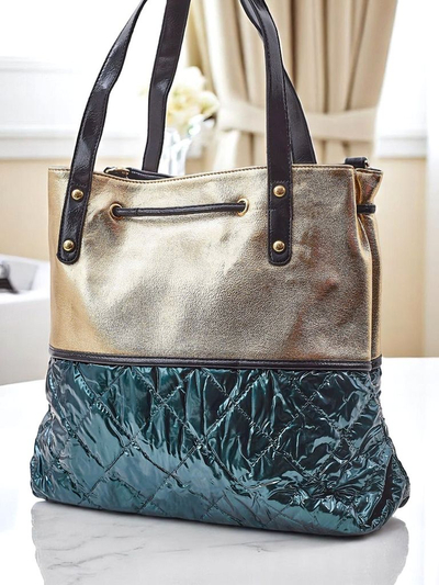 Royalfashion Nagyméretű női kézitáska Golden Luxe Shopper