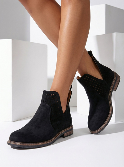 Royalfashion Női eko velúr Ovilla csizma