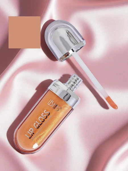 USHAS Csillámos Ajakfény arany színben