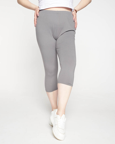 Női 3/4 PLUSZ MÉRET Szürke leggings - Ruházat
