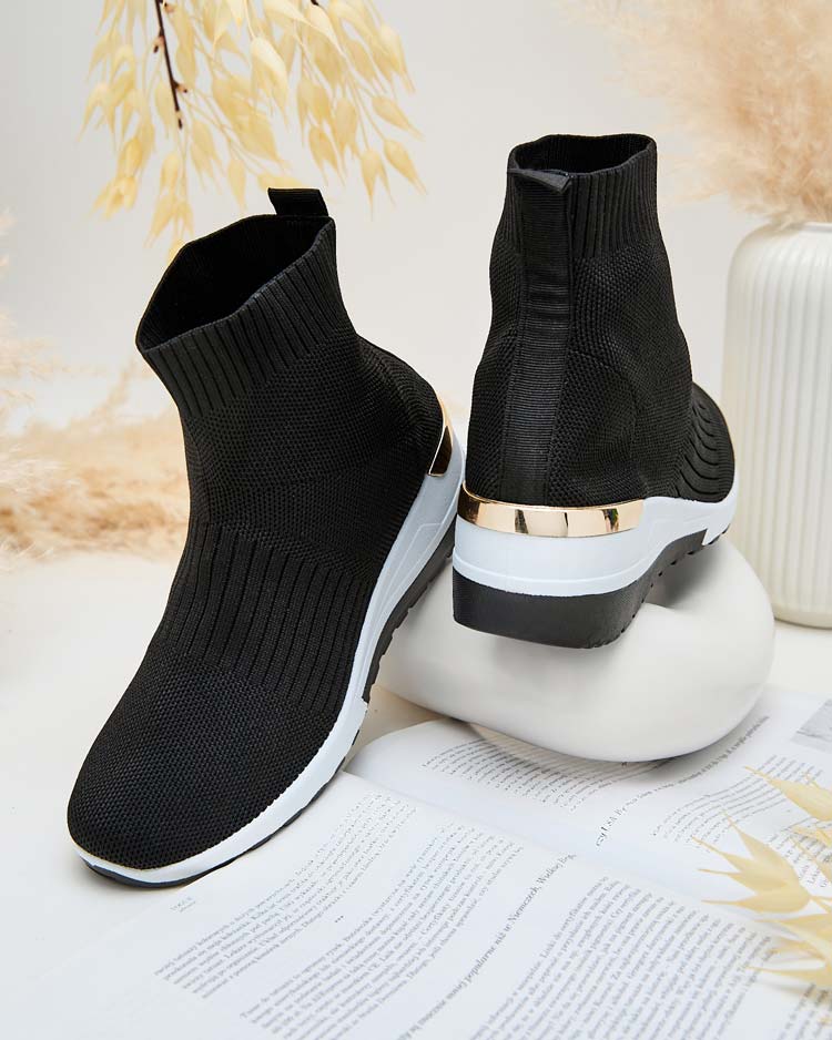 Royalfashion Női sportos magas szárú csizma Rellona